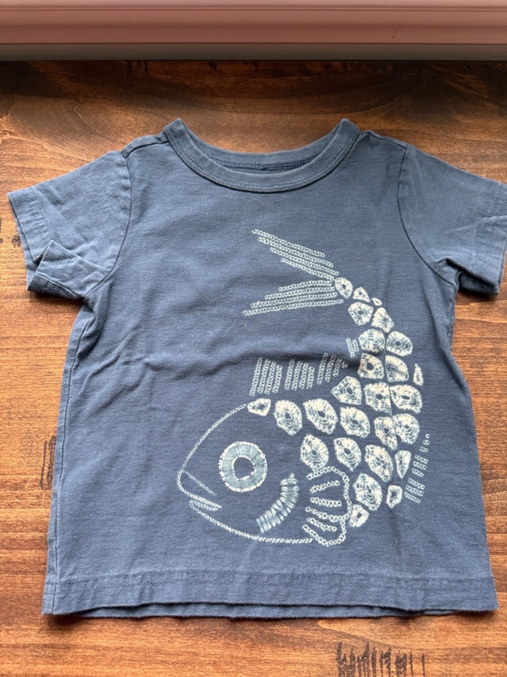 Tea Collection Toddler Slate Blue Crewneck Tee